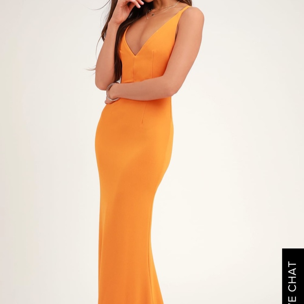 Orange Long Dress